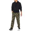 imageAmazon Essentials Mens Cargo Fleece Sweatpant with Open HemOlive Geo Camo