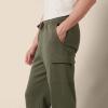 imageAmazon Essentials Mens Cargo Fleece Sweatpant with Open HemOlive Heather
