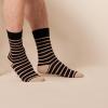 imageAmazon Essentials Mens Comfortable Patterned Dress Socks 5 PairsBlackBrownDark GreyGreenGrey