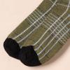 imageAmazon Essentials Mens Comfortable Patterned Dress Socks 5 PairsBlackBrownDark GreyGreenGrey