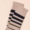 imageAmazon Essentials Mens Comfortable Patterned Dress Socks 5 PairsBlackBrownDark GreyGreenGrey
