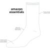 imageAmazon Essentials Mens Comfortable Patterned Dress Socks 5 PairsBlueRedGrey