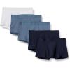 imageAmazon Essentials Mens Cotton Jersey Boxer Shorts Underwear Pack of 5Navy BlueBlueWhite
