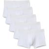 imageAmazon Essentials Mens Cotton Jersey Boxer Shorts Underwear Pack of 5White