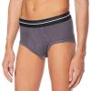 imageAmazon Essentials Mens Cotton TagFree Breathable Briefs Underwear MultipacksBlackCharcoalGrey Heather