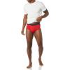 imageAmazon Essentials Mens Cotton TagFree Breathable Briefs Underwear MultipacksGreyRedWhite