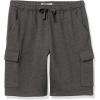 imageAmazon Essentials Mens Fleece Cargo ShortCharcoal Heather