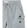imageAmazon Essentials Mens Fleece Cargo ShortLight Grey Heather
