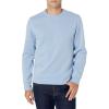 imageAmazon Essentials Mens Fleece Crewneck Sweatshirt Available in Big ampamp TallLight Blue Heather