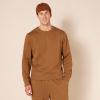 imageAmazon Essentials Mens Fleece Crewneck Sweatshirt Available in Big ampamp TallToffee Brown