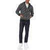 imageAmazon Essentials Mens FullZip Fleece Hoodie Available in Big ampamp TallBlack Grey Stripe