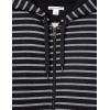 imageAmazon Essentials Mens FullZip Fleece Hoodie Available in Big ampamp TallBlack Grey Stripe