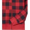 imageAmazon Essentials Mens FullZip Fleece Hoodie Available in Big ampamp TallBlack Red Buffalo Plaid