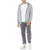 imageAmazon Essentials Mens FullZip Fleece Hoodie Available in Big ampamp TallGrey Heather Stripe