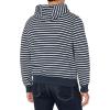 imageAmazon Essentials Mens FullZip Fleece Hoodie Available in Big ampamp TallNavy White Stripe