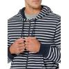 imageAmazon Essentials Mens FullZip Fleece Hoodie Available in Big ampamp TallNavy White Stripe