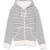 imageAmazon Essentials Mens FullZip Fleece Hoodie Available in Big ampamp TallWhite Stripe