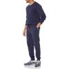 imageAmazon Essentials Mens Jogger Pants Casual Relaxed Fit Lightweight French Terry Available in Big ampamp TallNavy