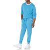 imageAmazon Essentials Mens Jogger Pants Casual Relaxed Fit Lightweight French Terry Available in Big ampamp TallTurquoise Blue