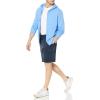 imageAmazon Essentials Mens Lightweight French Terry FullZip Hoodie with Comfortable FitFrench Blue