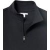 imageAmazon Essentials Mens Lightweight French Terry QuarterZip Mock Neck SweatshirtBlack