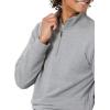 imageAmazon Essentials Mens Lightweight French Terry QuarterZip Mock Neck SweatshirtCharcoal Heather