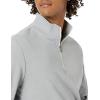 imageAmazon Essentials Mens Lightweight French Terry QuarterZip Mock Neck SweatshirtLight Grey Heather