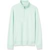 imageAmazon Essentials Mens Lightweight French Terry QuarterZip Mock Neck SweatshirtMint Green