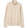 imageAmazon Essentials Mens Lightweight French Terry QuarterZip Mock Neck SweatshirtOatmeal Heather