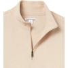 imageAmazon Essentials Mens Lightweight French Terry QuarterZip Mock Neck SweatshirtOatmeal Heather