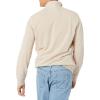 imageAmazon Essentials Mens Lightweight French Terry QuarterZip Mock Neck SweatshirtOatmeal Heather