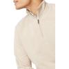 imageAmazon Essentials Mens Lightweight French Terry QuarterZip Mock Neck SweatshirtOatmeal Heather