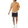 imageAmazon Essentials Mens Lightweight French Terry QuarterZip Mock Neck SweatshirtTan
