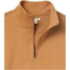 imageAmazon Essentials Mens Lightweight French Terry QuarterZip Mock Neck SweatshirtTan
