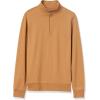 imageAmazon Essentials Mens Lightweight French Terry QuarterZip Mock Neck SweatshirtTan