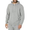 imageAmazon Essentials Mens Lightweight LongSleeve French Terry HoodieGrey Heather
