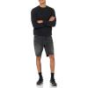 imageAmazon Essentials Mens LongSleeve Lightweight Fleece French Terry Crewneck SweatshirtBlack