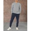 imageAmazon Essentials Mens LongSleeve Lightweight Fleece French Terry Crewneck SweatshirtCharcoal Heather