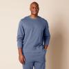imageAmazon Essentials Mens LongSleeve Lightweight Fleece French Terry Crewneck SweatshirtIndigo