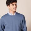 imageAmazon Essentials Mens LongSleeve Lightweight Fleece French Terry Crewneck SweatshirtIndigo