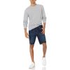 imageAmazon Essentials Mens LongSleeve Lightweight Fleece French Terry Crewneck SweatshirtLight Grey Heather