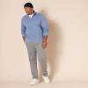 imageAmazon Essentials Mens LongSleeve QuarterZip Pullover Fleece SweatshirtBlue