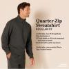 imageAmazon Essentials Mens LongSleeve QuarterZip Pullover Fleece SweatshirtBlue