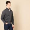 imageAmazon Essentials Mens LongSleeve QuarterZip Pullover Fleece SweatshirtCharcoal Heather