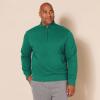 imageAmazon Essentials Mens LongSleeve QuarterZip Pullover Fleece SweatshirtGreen