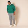 imageAmazon Essentials Mens LongSleeve QuarterZip Pullover Fleece SweatshirtGreen