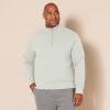 imageAmazon Essentials Mens LongSleeve QuarterZip Pullover Fleece SweatshirtLight Grey