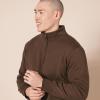 imageAmazon Essentials Mens LongSleeve QuarterZip Pullover Fleece SweatshirtMedium Brown