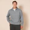 imageAmazon Essentials Mens LongSleeve QuarterZip Pullover Fleece SweatshirtMedium Grey Heather
