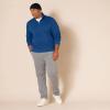 imageAmazon Essentials Mens LongSleeve QuarterZip Pullover Fleece SweatshirtTeal Blue